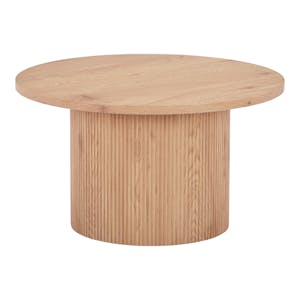 Table basse ronde effet bois blond ø80 cm MATERA